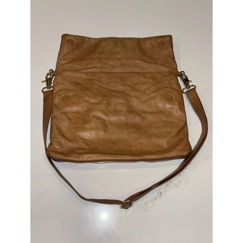 Tory Burch Designer Dena Foldover Convertible Flap Crossbody Purse Leather Bag